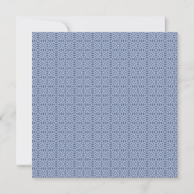 Modern Blue Circular Shapes Seamless Pattern Invitation (Front)