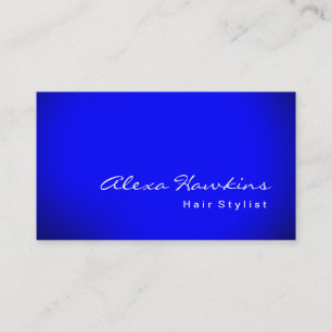 Modern Blue Colour Hair Stylist Makeup Artist Business Card