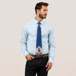 Modern Blue Custom Photo  Tie<br><div class="desc">Modern Blue Custom Photo neck tie. A perfect gift for a dad or grandfather for Father`s Day,  birthday or Christmas.</div>