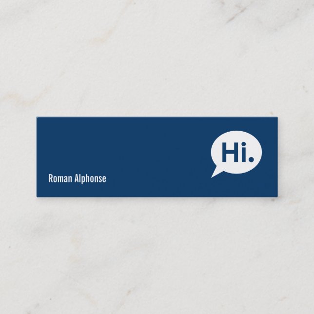 Modern Blue - Dating Profile Card (Front)