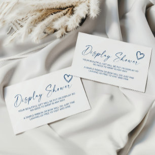 Modern Blue Display Shower Enclosure Card