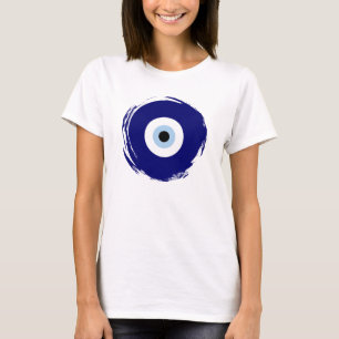 Modern Blue Evil Eye Good luck & Protection Symbol T-Shirt