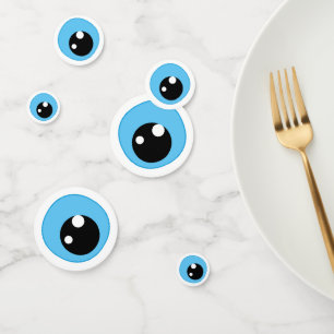 Modern Blue Evil Eye Protection Birthday Confetti
