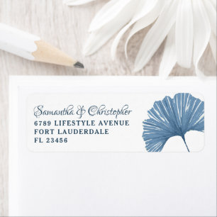 Modern Blue Ginkgo leaf Wedding