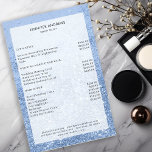 Modern Blue Glitter Salon Price List  Flyer<br><div class="desc">Modern,  blue,  glitter,  salon,  price list flyer. Edit your product in a few minutes by adding your data. You can change the font/color/position by "further personalization".</div>