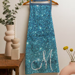Modern Blue Glitter Sparkles Personalized Name Apron<br><div class="desc">Introducing our Modern Blue Glitter Sparkles Personalized Name collection, exclusively available on Zazzle! This dazzling product line is perfect for adding a touch of glamour and customization to your everyday essentials. Embrace the modern and glamourous vibes of our Modern Blue Glitter Sparkles Personalized Name collection, available exclusively on Zazzle. With...</div>