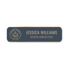 Modern Blue Gold Business Logo