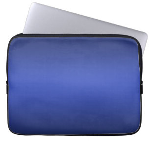 Modern blue gradient Watercolor galaxy  Laptop Sleeve