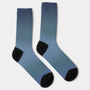 Modern blue gradient Watercolor galaxy Socks