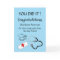 Modern Blue Graduation  Nurse  Congratulation Card