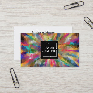 Modern Blue Graffiti Cool Abstract Art Business Card