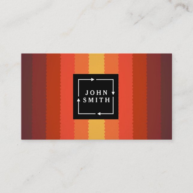 Modern Blue Graffiti Cool Abstract Art Business Card (Front)