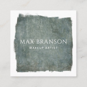 Modern Blue Grey Makeup Artist Business Card