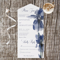 Modern Blue Iris Flower No Dinner
