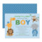 Modern Blue Jungle Animals Boy Baby Shower