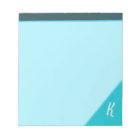 Modern Blue Monogram Notepad