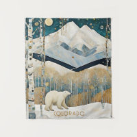 Modern Blue Mountain Nature Wall