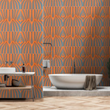 Modern Blue-Orange home decor