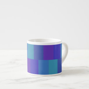 Modern Blue Palette Pattern Espresso Cup