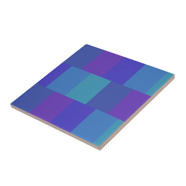 Modern Blue Palette Pattern Tile (Side)