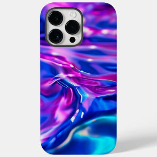 Modern Blue Purple Abstract Case-Mate iPhone 14 Pro Max Case