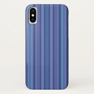 Modern Blue Purple Stripe Case-Mate iPhone Case