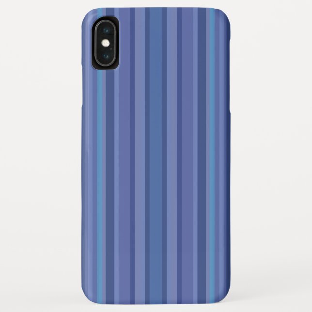 Modern Blue Purple Stripe Case-Mate iPhone Case (Back)