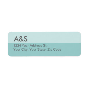 Modern Blue Return Address Labels