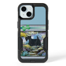 Modern Blue Scottish Terrier Dog Art