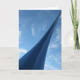 Modern Blue Sculpture Card