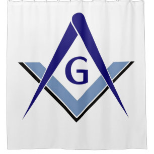 Modern Blue Square and Compass