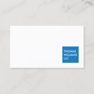 MODERN BLUE SQUARE Professional Business Card