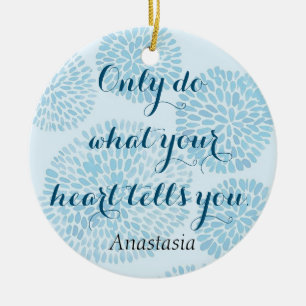 Modern Blue Stain Ceramic Ornament