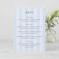 Modern Blue Stripes Elegant Wedding