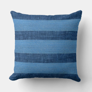 Modern Blue Throw Pillow