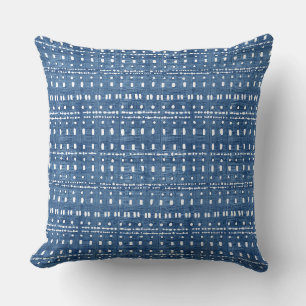 Modern Blue Throw Pillow
