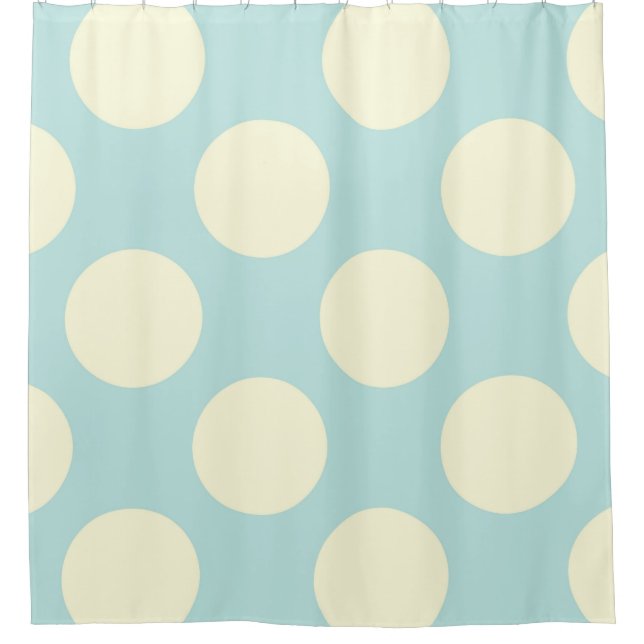 Modern blue white large polka dots (Front)