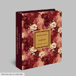 Modern Blush Burgundy Gold Wedding Photo Album Binder<br><div class="desc">Preserve your most cherished wedding memories with this breathtaking burgundy, blush, and gold boho floral wedding ring binder. Designed in an elegant watercolor style, this memory album is the perfect keepsake for storing photographs, guest notes, and mementos from your special day. The rich burgundy blooms, soft blush petals, and shimmering...</div>