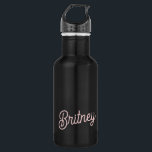 Modern Blush Dusty Pink Monogram and Name  532 Ml Water Bottle<br><div class="desc">The Modern Blush Dusty Pink Monogram and Name Stainless Steel Water Bottle combines elegance and practicality. This water bottle features a sleek blush dusty pink design and can be personalized with a monogram and name, making it a chic accessory for staying hydrated. Made from high-quality stainless steel, it is durable...</div>