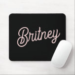 Modern Blush Dusty Pink Monogram and Name  Mouse Pad<br><div class="desc">The Modern Blush Dusty Pink Monogram and Name Mouse Pad is a stylish and functional accessory for your workspace. Designed in a blush dusty pink colour, this mouse pad can be personalized with a monogram and name, adding a touch of elegance and individuality to your desk. It provides a smooth...</div>