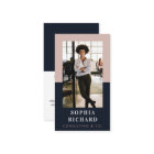 Modern Blush & Navy Chic Luxury Professional Photo