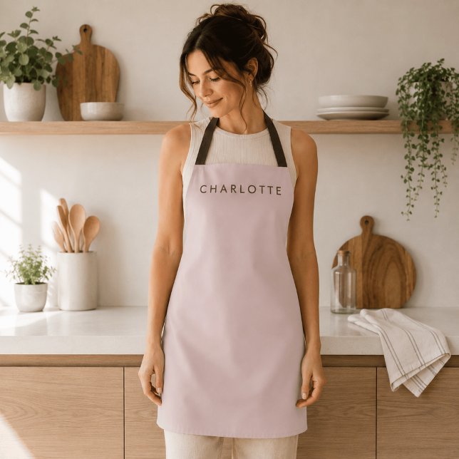 Modern Blush Personalized Apron (Creator Uploaded)