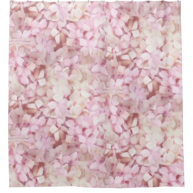 Modern Blush Pink Hydrangea Pattern Home Decor (Front)