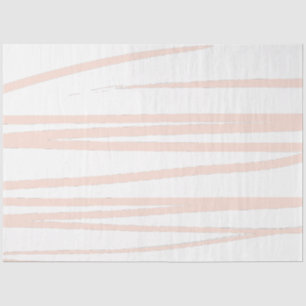 Modern Blush Pink Lines Abstract Art  Tissue Paper