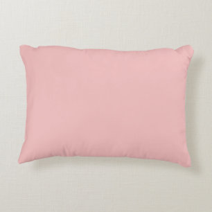Modern blush pink Plain Solid Colour Accent Pil Pillow