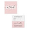 Modern blush pink refer a friend script signature