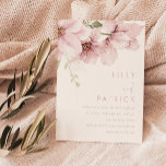 Modern Blush Pink Watercolor Flowers Wedding Invitation<br><div class="desc">Modern Blush Pink Watercolor Flowers Wedding Invitation

See matching collection in Niche and Nest Store

Many thanks</div>
