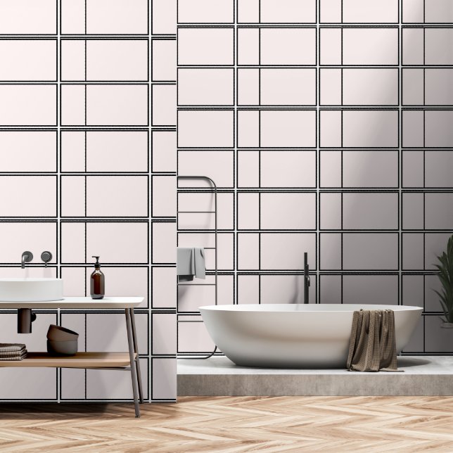 Modern Blush Wallpaper (Bathroom)