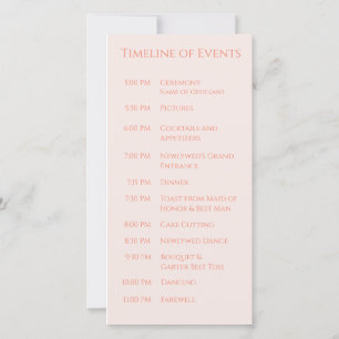 Modern Blush-Wedding Program-
