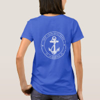Modern Boat Name Nautical Anchor Matching Vacation